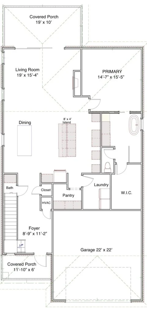 The Lofton — main floor plan